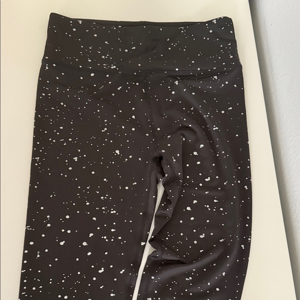 New! Nine West Gray and White Shimmer Speckled Leggings